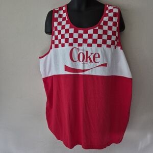 Coca Cola Red Check Tank Top 3XL